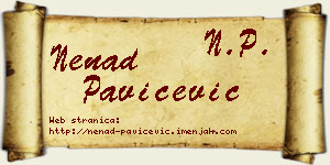 Nenad Pavičević vizit kartica